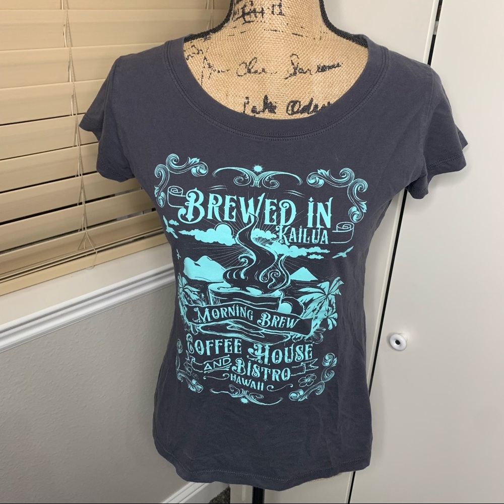 Sun Girl Morning Brew Coffee House Graphic T-Shirt